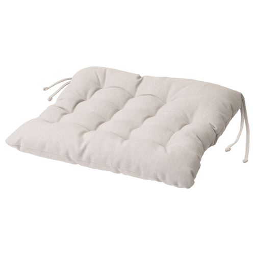 IKEA - VIPPART, chair pad, beige, 38x38x6.5 cm