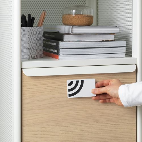 IKEA - BEKANT, kilitli keson, beyaz, 41x61 cm