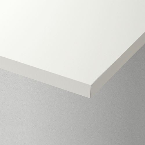 IKEA - BURHULT, wall shelf piece, white, 59x20 cm