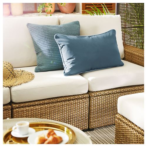 SOLLERÖN brown 223x82x88 cm 3-seat garden sofa - 29252484 | IKEA