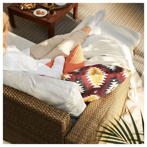 IKEA - SOLLERÖN, tabure, kahverengi, 62x62 cm