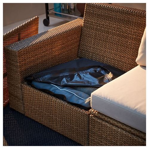 IKEA - SOLLERÖN, garden corner sofa set, brown