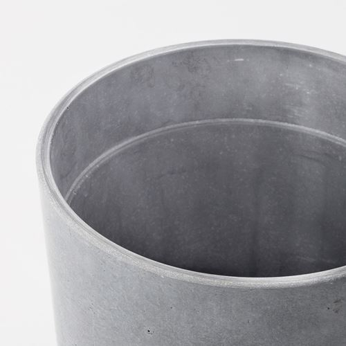 IKEA - BOYSENBAR, concrete plant pot, light grey, 15 cm