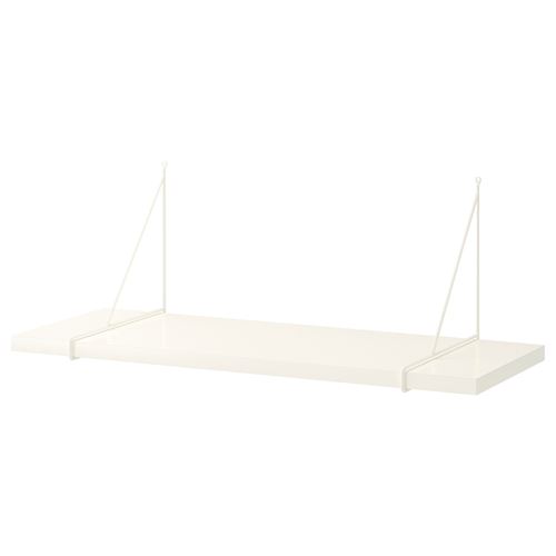 IKEA - BERGSHULT/PERSHULT, wall shelf, white, 80x30 cm