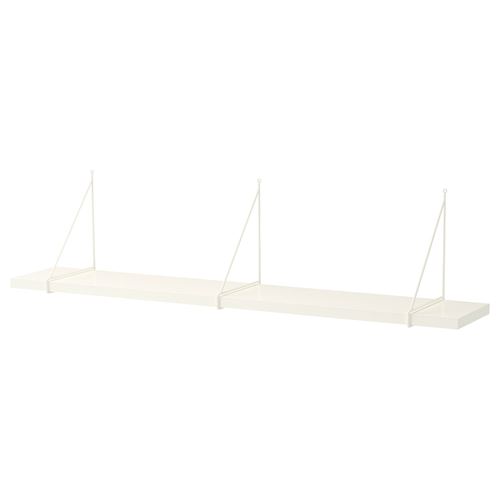 IKEA - BERGSHULT/PERSHULT, wall shelf, white, 120x20 cm