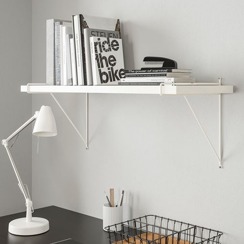 IKEA - BERGSHULT/PERSHULT, wall shelf, white, 80x30 cm