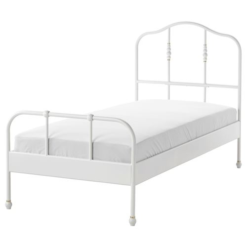 IKEA - SAGSTUA/LURÖY, single bed, white, 90x200 cm