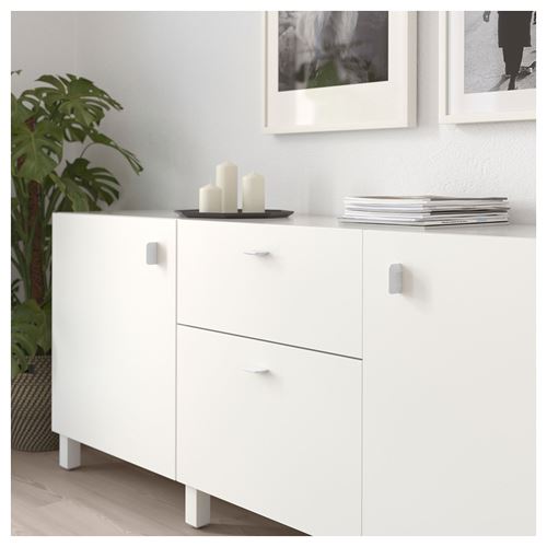 IKEA - BERGHALLA, kulp, beyaz, 56 mm