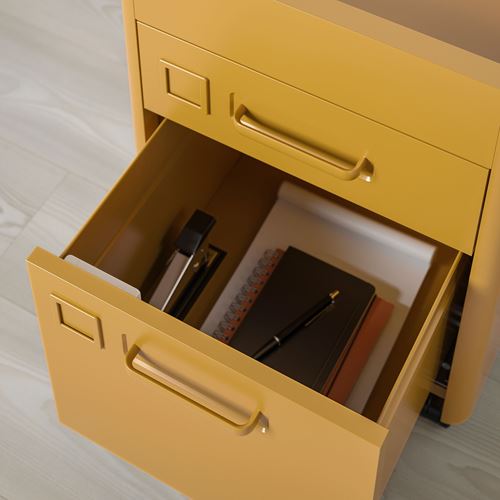 IKEA - IDASEN, drawer unit with smart lock, golden-brown, 42x61 cm