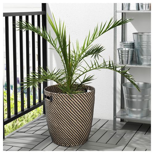 IKEA - RAGKORN, plastic plant pot, natural, 32 cm