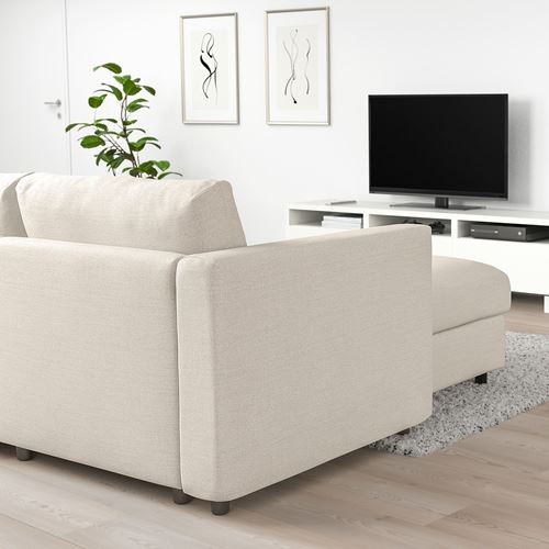 IKEA - VIMLE, 4-seat corner sofa and chaise longue, Gunnared beige