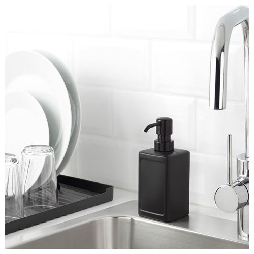 IKEA - RINNIG, soap dispenser, black, 450 ml