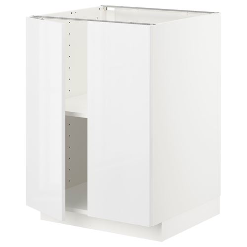 IKEA - METOD, kapaklı alt dolap, RINGHULT beyaz, 60x60 cm