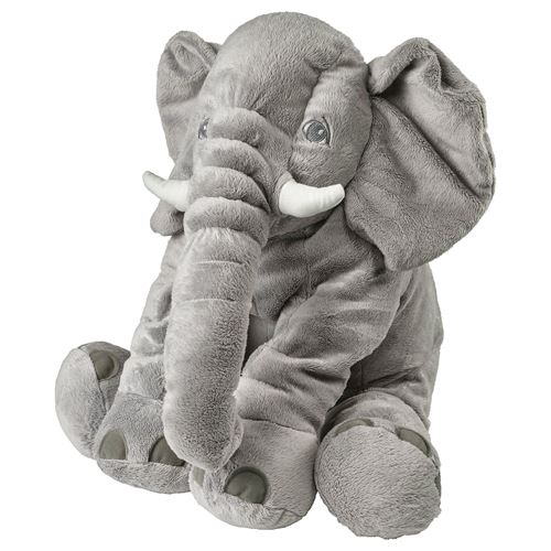 IKEA - JATTESTOR, soft toy, grey