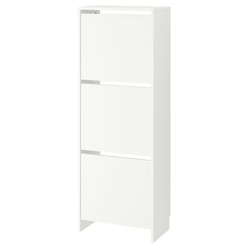 IKEA - BISSA, ayakkabı dolabı, beyaz, 49x28x135 cm