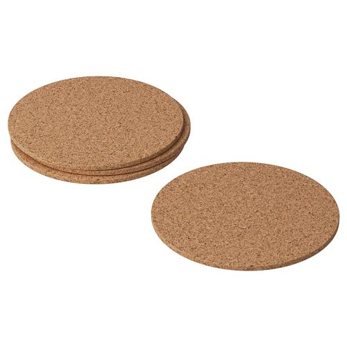 IKEA - AVSKILD, bardak altlığı, mantar, 10 cm