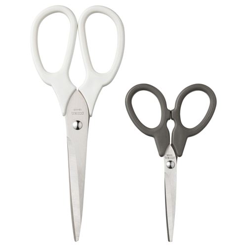 IKEA - MARKBART, kitchen scissors, grey/white