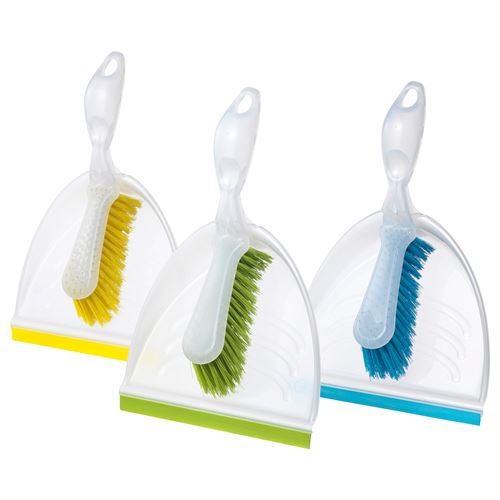 IKEA - BLASKA, dustpan/broom, assorted colours, 32x21x7 cm