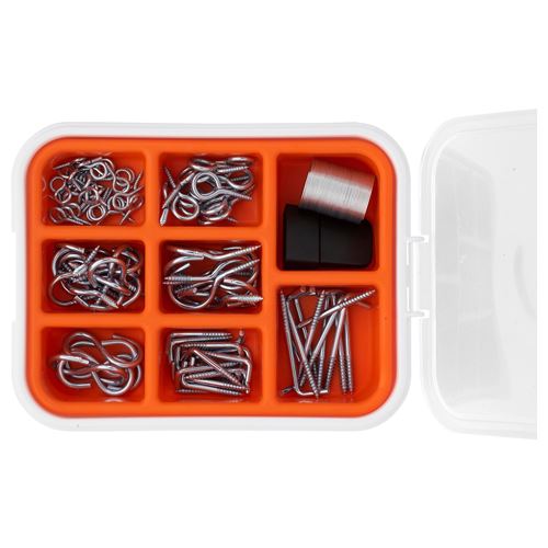 IKEA - FIXA, hooks and hanging set, grey