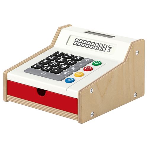 IKEA - DUKTIG, toy cash register, multicolour, 19x18x11 cm