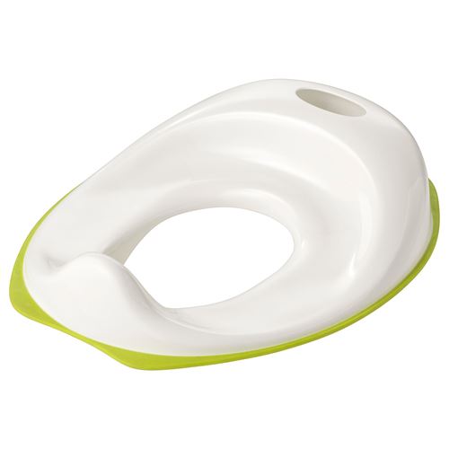 IKEA - TOSSIG, toilet seat adapter, white/green