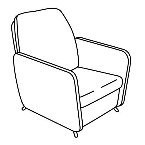 IKEA - EKOLSUND, tekli koltuk iskeleti, renksiz