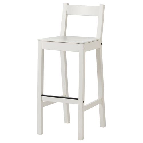 IKEA - NORDVIKEN, bar sandalyesi, beyaz, 75 cm