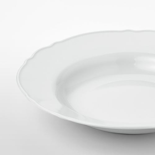 IKEA - UPPLAGA, deep plate, white, 26 cm