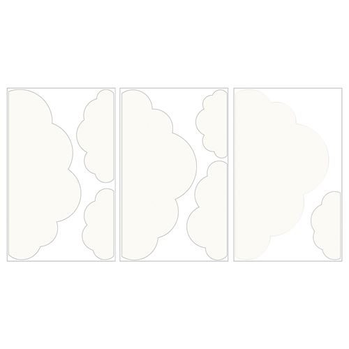 IKEA - KINNARED, dekoratif duvar etiketi, beyaz