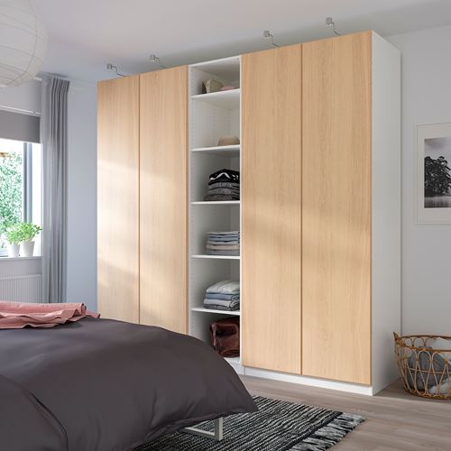 IKEA - REPVAG, wardrobe door, white stained oak veneer, 50x229 cm