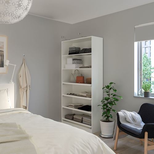 IKEA - PAX, PAX açık gardırop, beyaz, 100x35x201 cm
