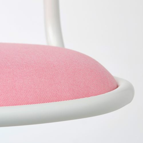 IKEA - ÖRFJALL, child's desk chair, white/vissle pink