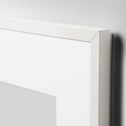 IKEA - LOMVIKEN, white frame, white, 21x30 cm