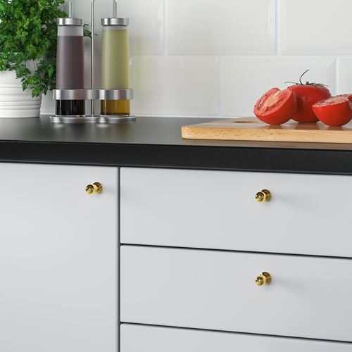IKEA - BAGGANAS, knob, brass colour, 13 mm