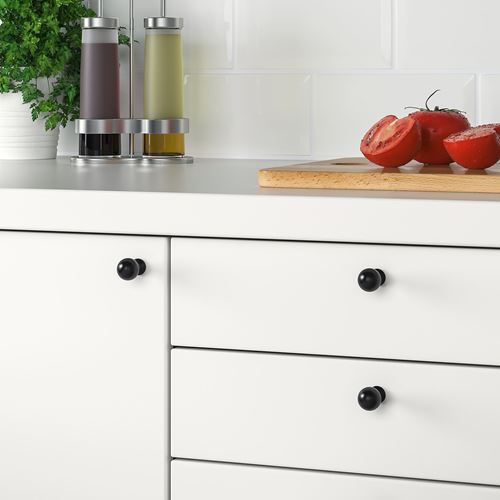 IKEA - BAGGANAS, knob, black, 20 mm