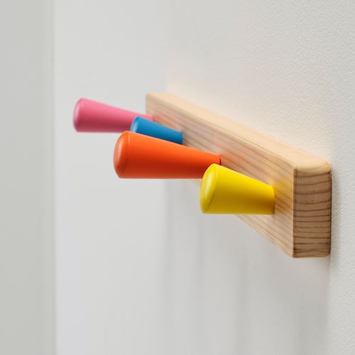 IKEA - FLISAT, rack with hooks, multicolour, 47 cm