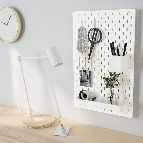 IKEA - SKADIS, pegboard, white, 36x56 cm