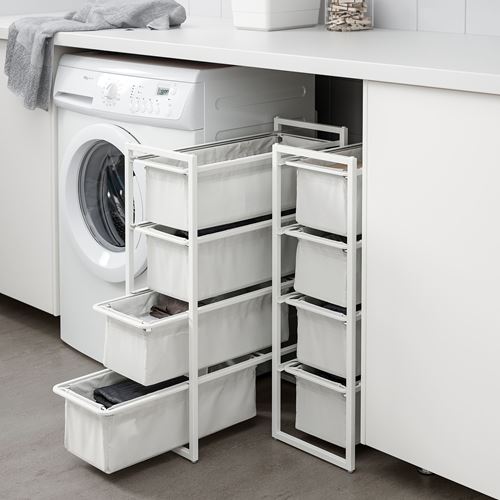 IKEA - JONAXEL, çekmeceli raf ünitesi, beyaz, 25x51x70 cm