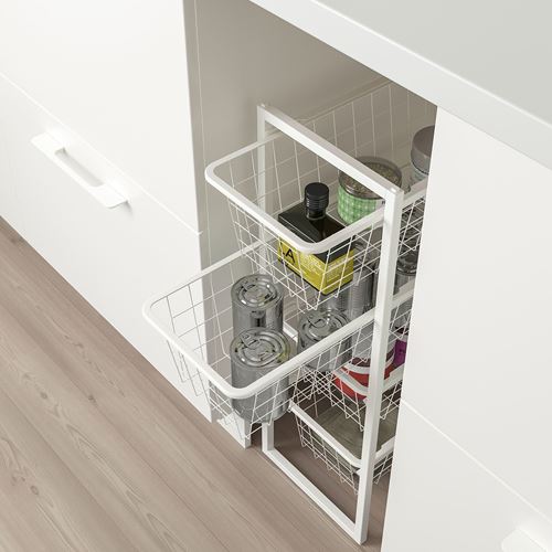 IKEA - JONAXEL, shelving unit with drawers, white, 25x51x70 cm