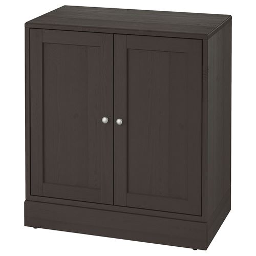 IKEA - HAVSTA, cabinet with doors, darkbrown, 81x89x47 cm