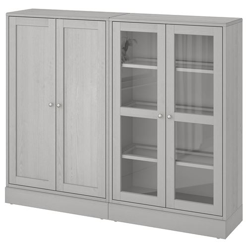 IKEA - HAVSTA, dolap, gri, 162x134x37 cm