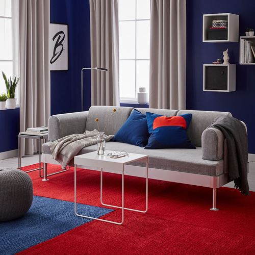 IKEA - LANGSTED, büyük halı, kırmızı, 133x195 cm