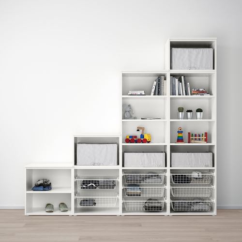 IKEA - PLATSA/FONNES/VARD, PLATSA dolap sistemi, beyaz, 240x42x221 cm