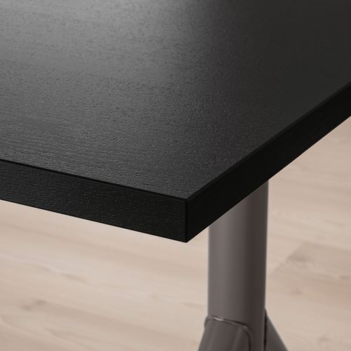 IKEA - IDASEN, desk, black/dark grey, 120x70 cm