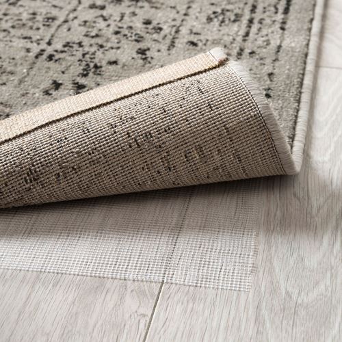 IKEA - MANSTRUP, eskitme halı, gri antika görünüm-çiçek desenli, 160x230 cm