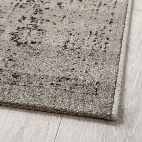 IKEA - MANSTRUP, eskitme halı, gri antika görünüm-çiçek desenli, 160x230 cm