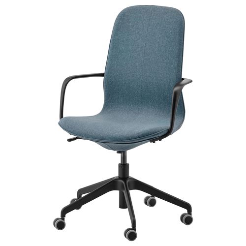 IKEA - LANGFJALL, office chair, gunnared blue-black