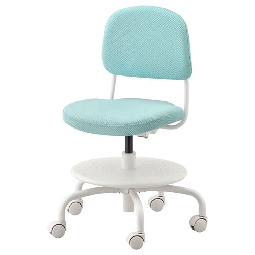 IKEA - VIMUND, child's desk chair, light turquoise