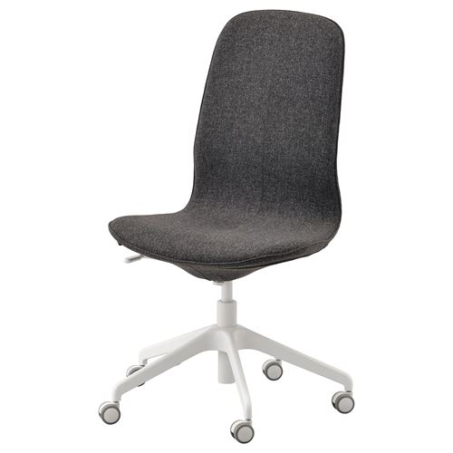 IKEA - LANGFJALL, office chair, gunnared dark grey-white