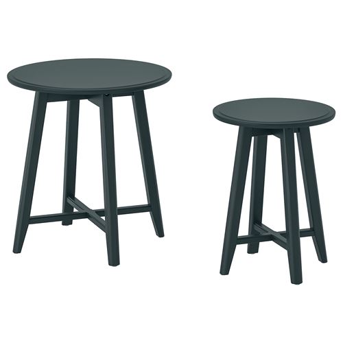 IKEA - KRAGSTA, nest of tables, dark blue/green
